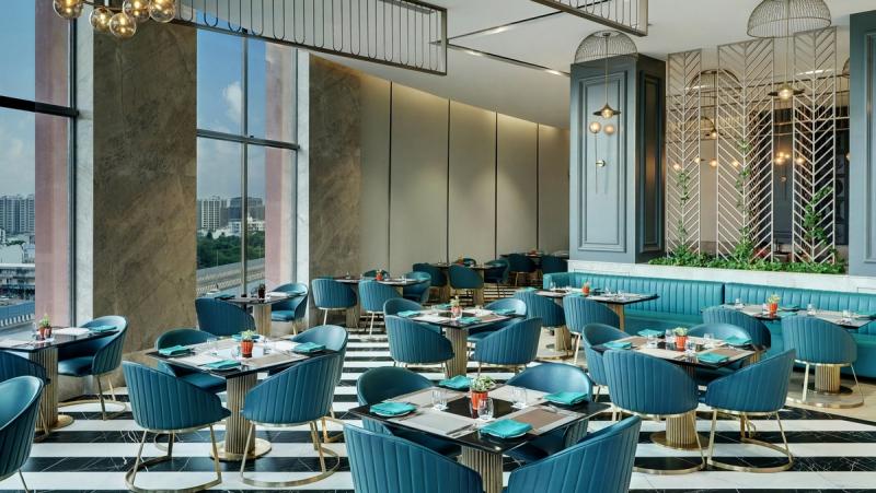 Restaurante Amara, The Fern Residency Gandhinagar, serie Marriott
